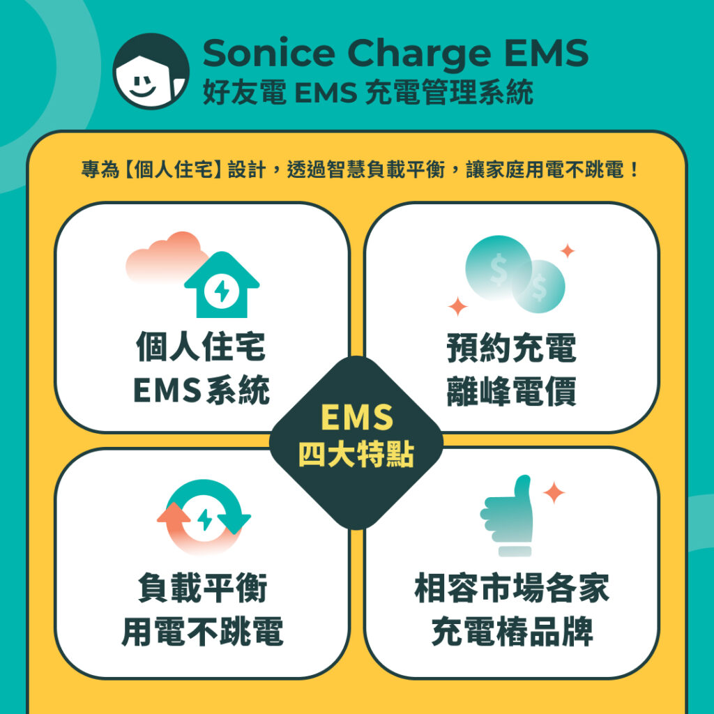 好友電 EMS充電管理系統4大特色